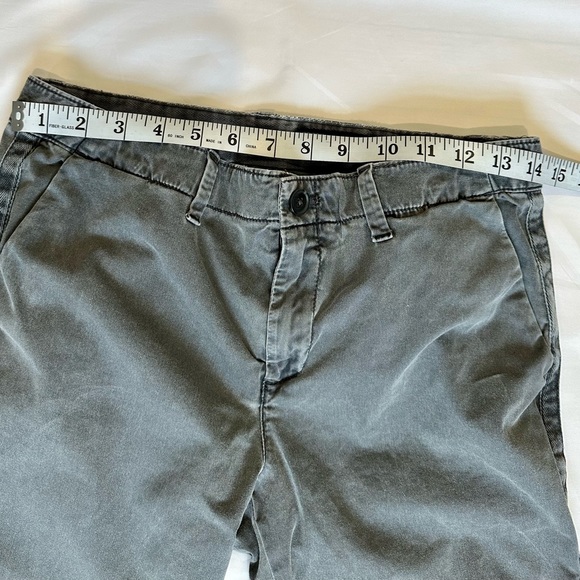 Gap Women Girlfriend Chinos Washed Black Gray Cotton Pants Striped Side Size 2 - Picture 13 of 13